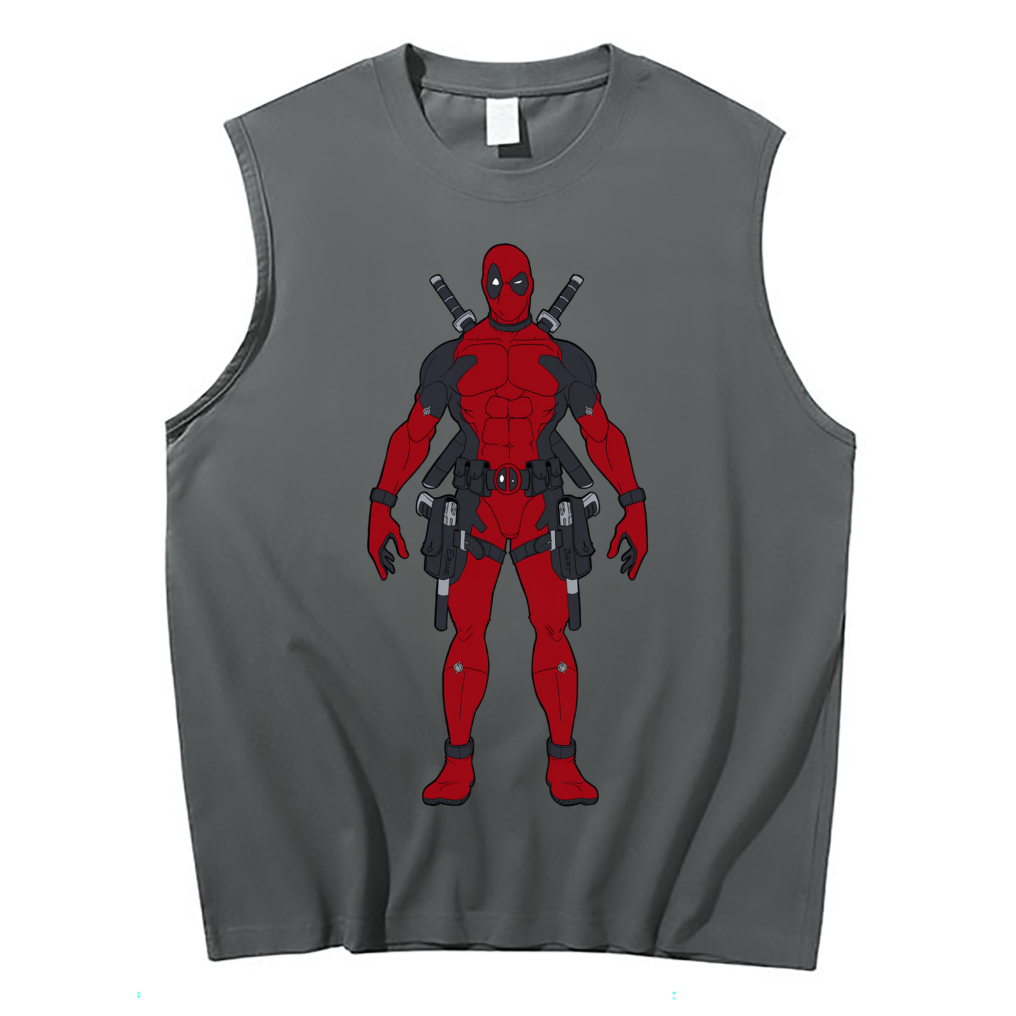 （画像用） Deadpool デッドプール コットン100％タンクトップ（フロントプリント）